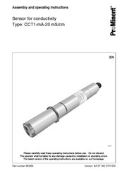 ProMinent CCT 1 Assembly And Operating Instructions Manual