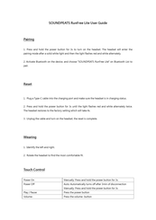SoundPeats RunFree Lite User Manual