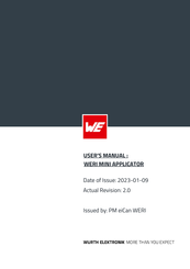 Wurth Elektronik WERI MINI APPLICATOR User Manual