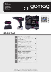gomag GO-CSK74/1 Operating Instructions Manual