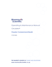 Monmouth Scientific Circulaire PCB1800 Operating & Maintenance Manual