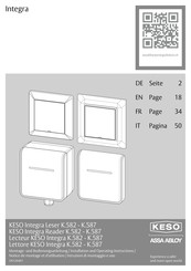 Assa Abloy KESO Integra K.585 Installation And Operating Instructions Manual