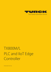 turck TX800M Instructions For Use Manual
