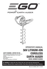 Ego Power+ EG0800E Operator's Manual