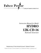Fabco Power HYDRO 12K-CD-16 Instruction Manual