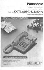 Panasonic EASA-PHONE KX-12395 Operating Instructions Manual