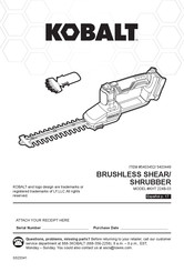 Kobalt 5403452 Manual