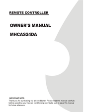 ECR International MHCAS24DA Owner's Manual