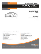 Voxx Electronics DEI 403.CHRYSLER Installation Manual