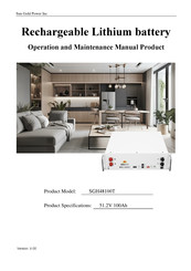 Sun Gold Power SGH48100T Operation And Maintenance Manual