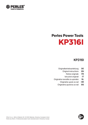 Perles KP316I Original Instructions Manual
