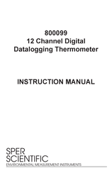Sper scientific 800099 Instruction Manual