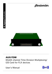 Appsys ProAudio flexiverter AUX-TDM User Manual