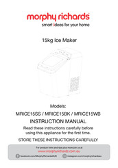 Morphy Richards MRICE15SS Instruction Manual