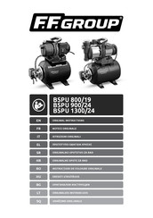 F.F. Group BSPU 800/19 Original Instructions Manual