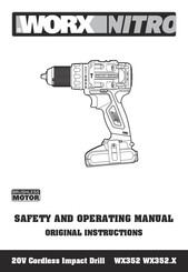 Worx Nitro WX352.4 Safety And Operating Manual