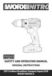 Worx Nitro WX355.1 Safety And Operating Manual