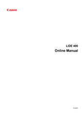 Canon LiDE 400 Online Manual