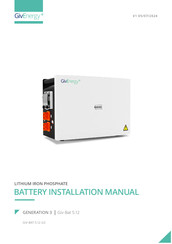 GivEnergy GIV-BAT-5.12-G3 Installation Manual