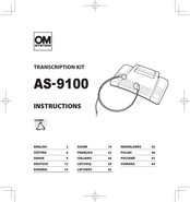 OM SYSTEM AS-9100 Instructions Manual