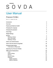 SOVDA Precision Fill Mini User Manual