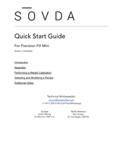 SOVDA Precision Fill Mini Quick Start Manual