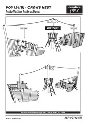 Creative Play CROWS NEST Installation Instructions Manual