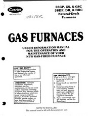 Carrier DR User's Information Manual