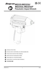Snap-On MG3255P Original Instructions Manual