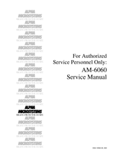 Alpha Microsystems AM-6060 Service Manual