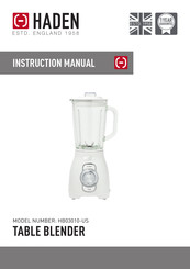 Haden HB03010-US Instruction Manual