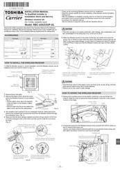 Toshiba Carrier RBC-AXU33UP-UL Installation Manual