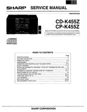 Sharp CP-K455Z Service Manual