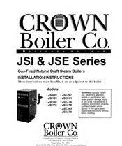 Crown Boiler JSE276E Installation Instructions Manual