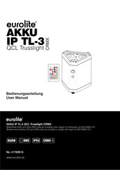 EuroLite AKKU IP TL-3 QCL Trusslight CRMX User Manual