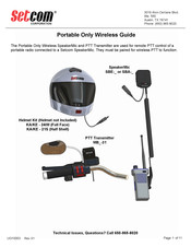 Setcom SB 1 Series Manual
