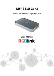 RGBlink MSP 331U Gen2 User Manual