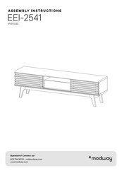 modway EEI-2541 Assembly Instructions Manual