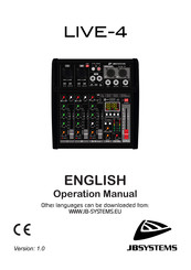 JB Systems LIVE-4 Operation Manual