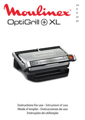 Moulinex OptiGrill+XL Instructions For Use Manual