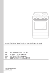 Amica 6226CE3.377eETsrPrDHbScVl(Xx) Instruction Manual