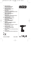 Alpha tools AS 14,4 Operating Instructions Manual
