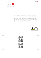 Fagor F-E9115 Installation, Usage And Maintenance Instructions