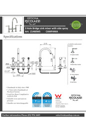 NICOLAZZI CAMPANIA Z1460WS Manual