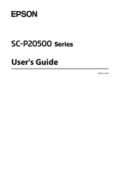 Epson SC-P20500 Series User Manual