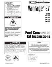Roberts Gorden Vantage EV-110 Instructions Manual