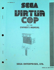 Sega VIRTUA COP Owner's Manual