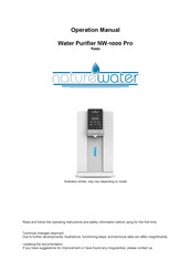 NatureWater NW-1000 Pro Operation Manual
