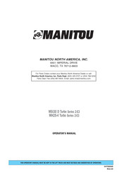 Manitou MSI 30 D Operator's Manual