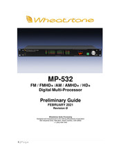 Wheatstone MP-532 Manual